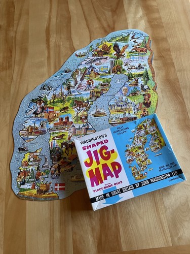 Waddingtons vintage jig - jig, map