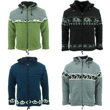 Wool Knit Animal Cardigan