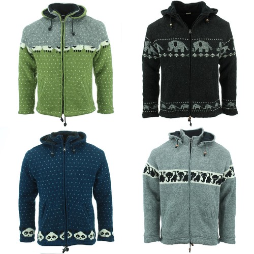 Wool knit animal - wool, cardigan