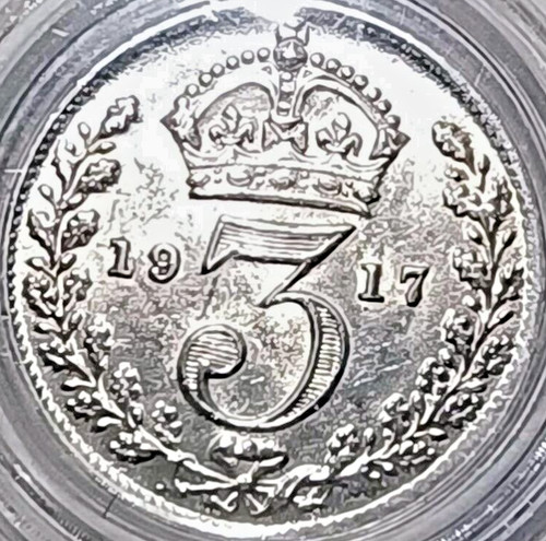 1917 threepence george 5 - 1917, v