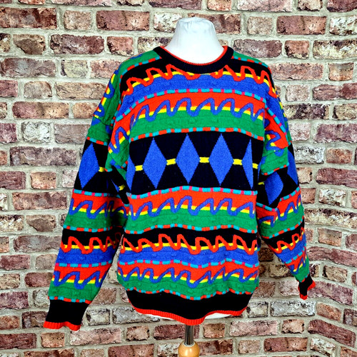 Paco jumper green red - paco,