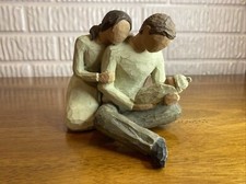 Willow Tree New Life Mother, Father And Baby Family Figurine 2001