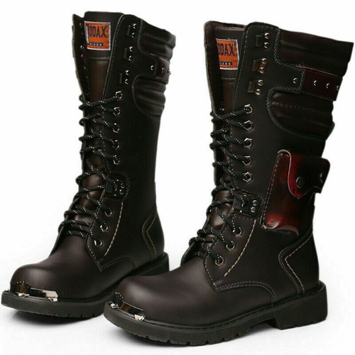 Mens lace biker boots - mens,