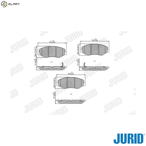 Brake pad set - set,