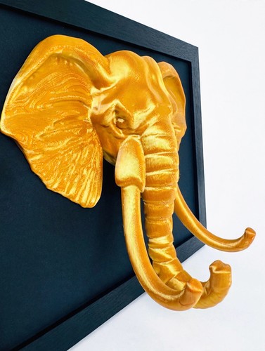 Elephant head wall - wall, art