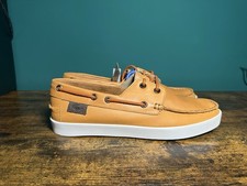 Lacoste Tan Leather Boat Shoes