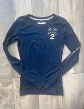Hollister Navy Long Sleeve Top Size S