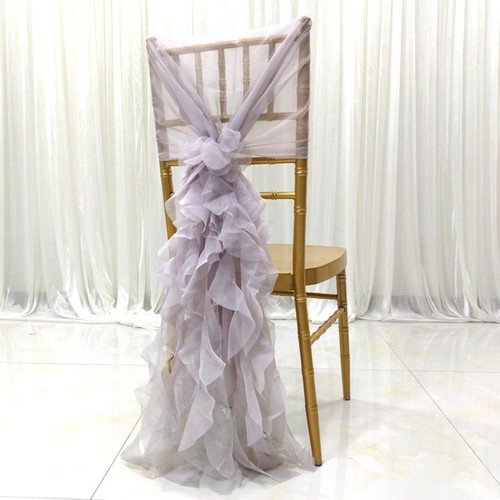 Chiffon hoods with ruffles - with,