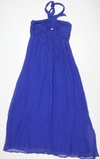 Spotlight By Warehouse Blue Halter Maxi Dress UK 12