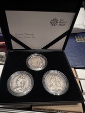 Queen Victoria Historic Crowns Silver Coin Set – Royal Mint Boxed COA
