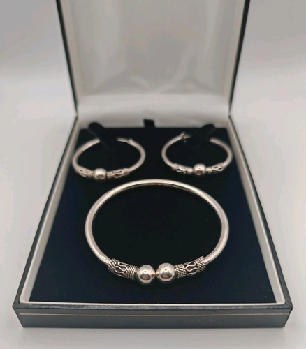 Bali hoop earrings bangle - earrings,