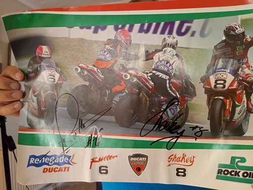 Hand signed renegade ducati - signed,