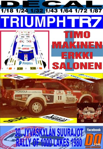 Decal triumph tr7 - decal, timo