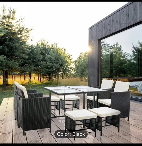 Large pieces rattan garden - -,