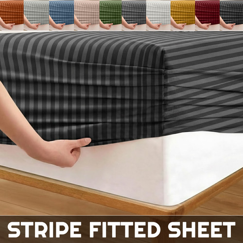 Luxury stripe fitted - stripe, sheet