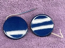 BMW E36 Mtec Jacking Point Side Skirt Sill Cover BLUE Trim Caps M3 Sport 2233360