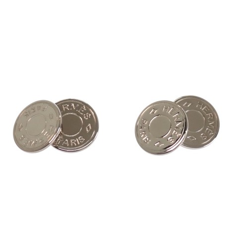 Hermes cuffs silver metal - ,