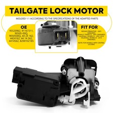 Rear Tailgate Boot Lock Motor For Renault Trafic II / Vauxhall Vivaro A B Black