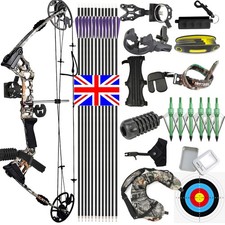 20-70lbs Compound Bow Arrow Set 24"-30" Hunting Package Adult Archery Shooting