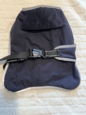 Barbour Waterproof dog coat size XS for small puppy or chihuahua etc navy blue 