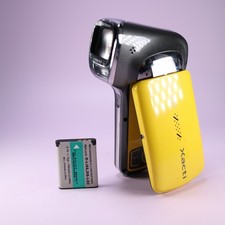 Sanyo Xacti VPC-CA100 14.1MP Underwater Digital Video Recorder Yellow Tested