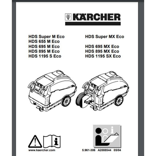 Karcher hds 655 thru 1195 - 655,