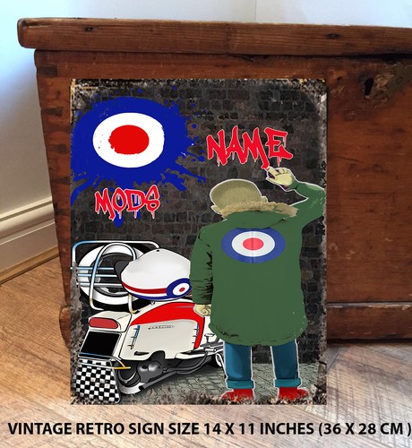 Personalised mod scooter retro - scooter,