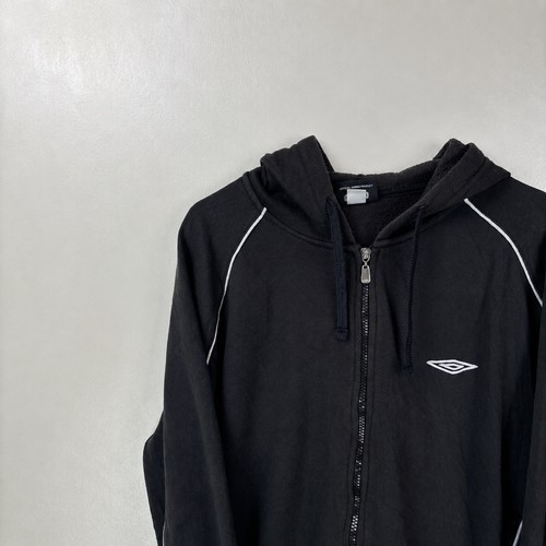 Umbro black zip hoodie - black, zip-up