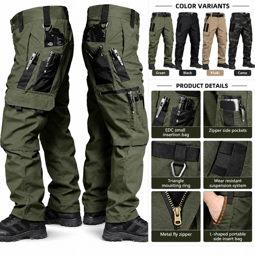 Mens tactical cargo trousers - cargo,