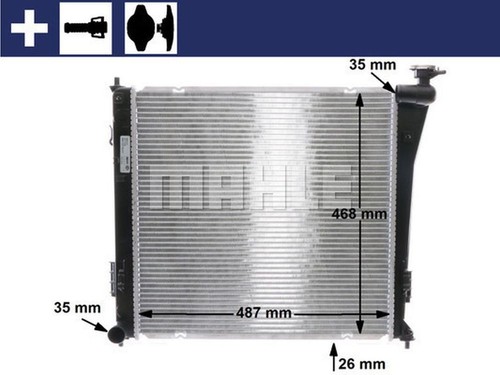 Mahle radiator cr848000s - -,