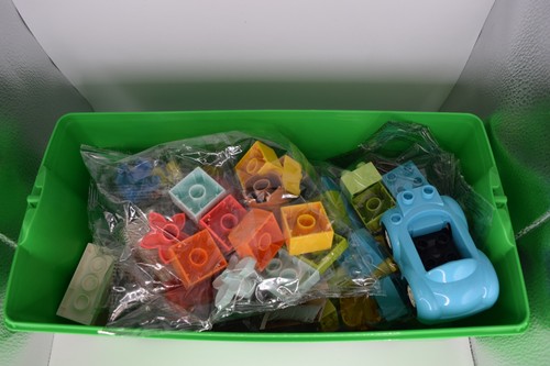 Building block set with - building,