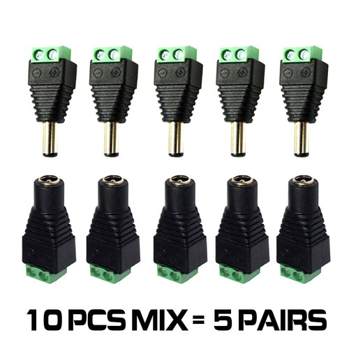 10pcs 12v male female - uk, dc