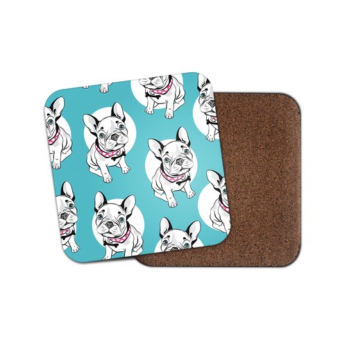 French bulldog dog coaster - dog,