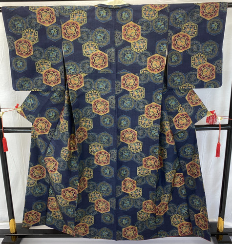 Japanese vintage kimono silk - vintage,