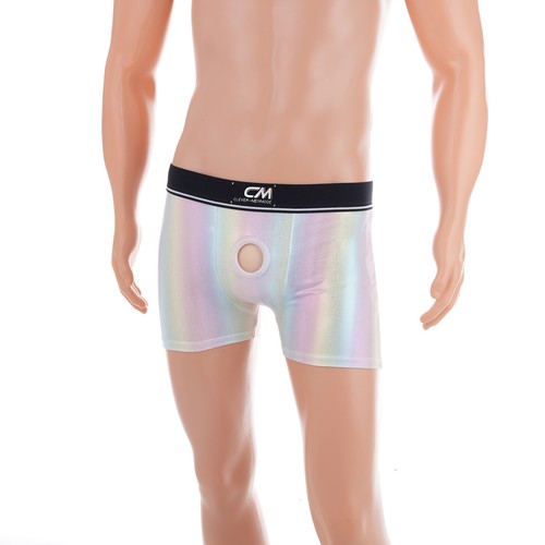 Men boxer briefs wet look - boxer,