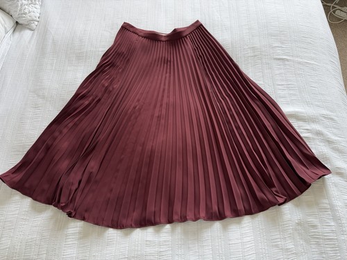 Boden maroon purple pleated - boden,