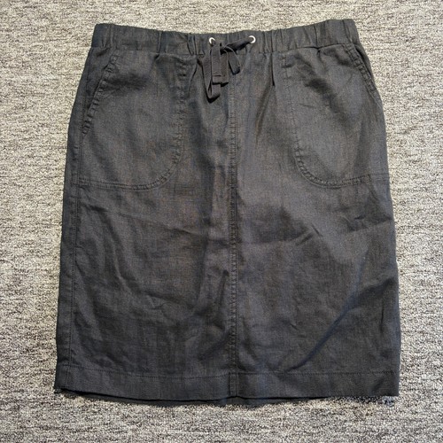 Linen skirt womens uk12 - linen,
