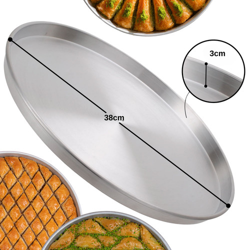 Round aluminium baklava - baklava,