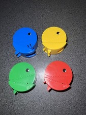 4 X Coloured PAC-MAN SPARES -