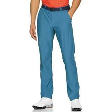 Mens Under Armour Threadborne Golf Trousers, Static Blue, NEW