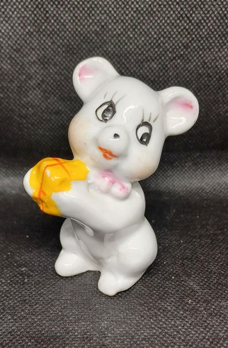 Vintage ceramic mouse with - vintage,