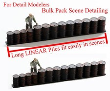 HO Scale Oil Drums BULK Piles