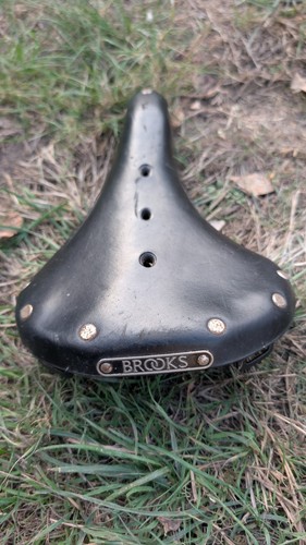 Brooks leather saddle - leather,
