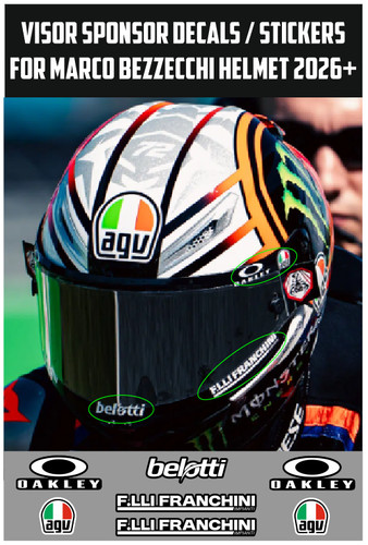 Visor decals stickers for - visor,