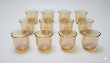 Turkish Arabic Glass Cups For Kahwa Shai Tea Set of 12 Rose Gold Gift