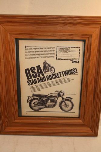 Framed bsa star rocket - star, twins