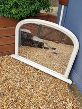 Beautiful distressed crackled wood mirror - stunning for any room