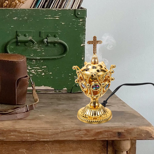 Electric metal incense burner - metal,
