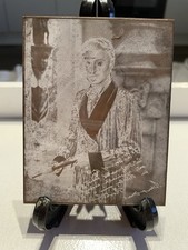 Vintage Copper Etched Portrait