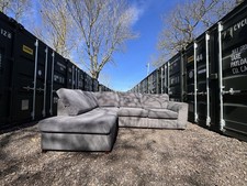 Grey DFS Orka L shape sofa